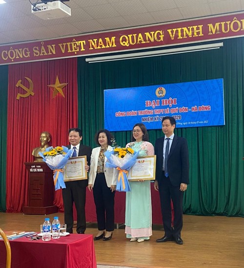 Công đoàn THPT Lê Quý Đôn - Hà Đông đã tổ chức Đại hội Công đoàn nhiệm kỳ 2023 - 2028