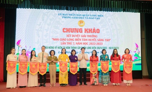 Lan tỏa nét đẹp từ  Giải thưởng “Nhà giáo Long Biên tâm huyết, sáng tạo” năm học 2022-2023 ngành GDĐT quận Long Biên